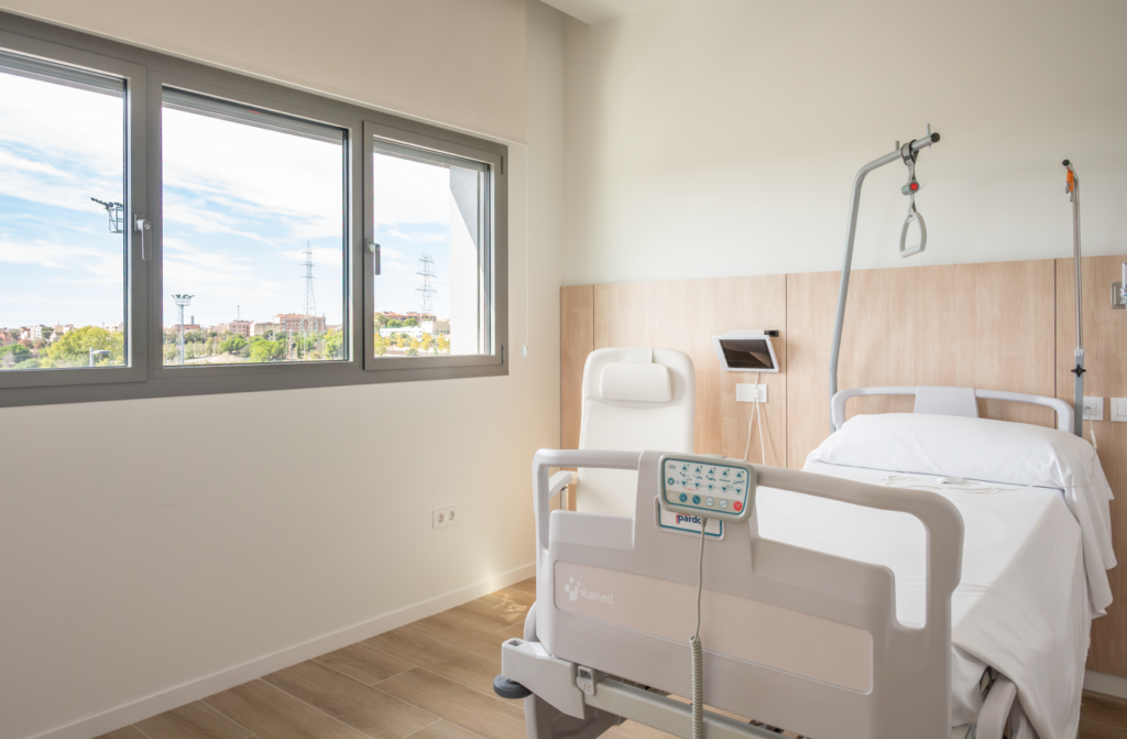 Viamed Hospital Room for Top Surgery